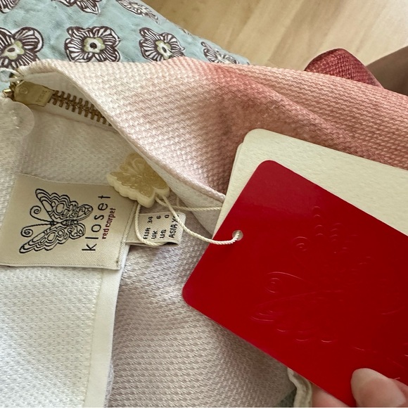 Kloset Red Carpet Artsy Abstract Print  strapless Top Sz 0-2 Bra insert  NEW - Picture 9 of 11